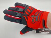 Перчатки мото/ вело/ кросс/ эндуро FOX DIRTPAW RACE GLOVE Flo чёрно-красные