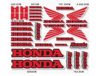 Наклейки  світловідбивні  на мотоцикл (скутер) HONDA   FG 152  червоні.



 