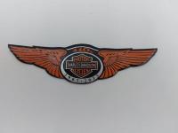 Шильдик (120 * 35мм) на бензобак (емблема) Harley-Davidson, 110 років, 1903-2013г крила
