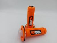Ручки руля гріпси Protaper Оранжеві зі стержнем газу