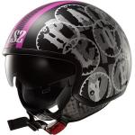 Шлем LS2 OF561 WAVE DUO MATT BLACK-PINK