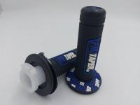 Грипсы ProTaper чёрно/синие со стержнем газа